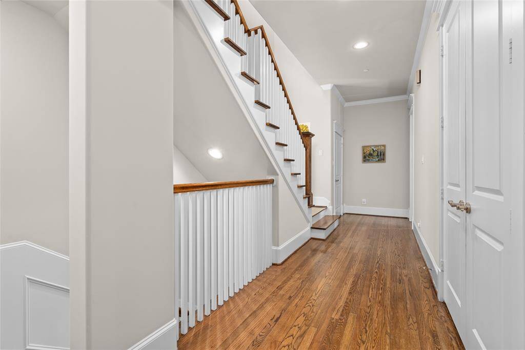 Large wide hallways throughout the home.