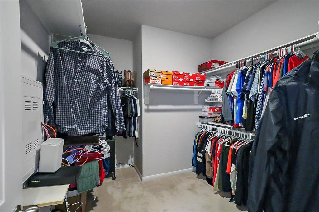 Spacious closet in primary bedroom