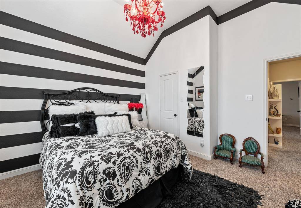 Spacious secondary bedroom down split floor plan.