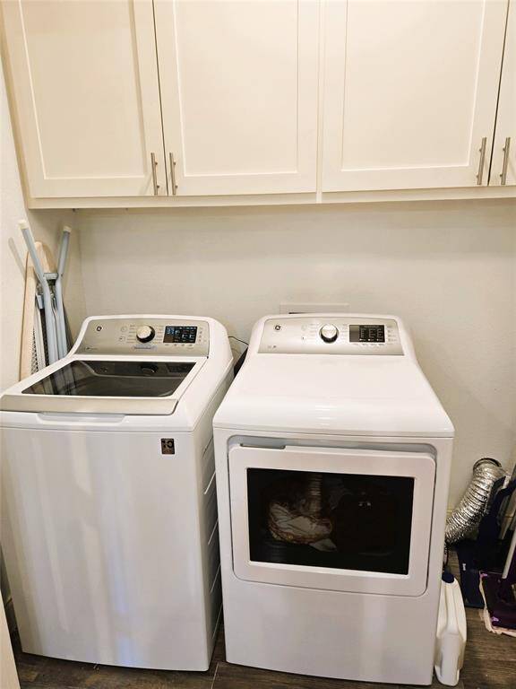 Laundry conveniently located downstairs. Lots of storage above