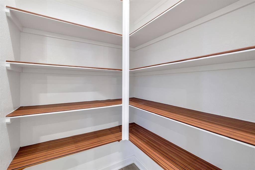 Plenty of room and shelving in this Pantry