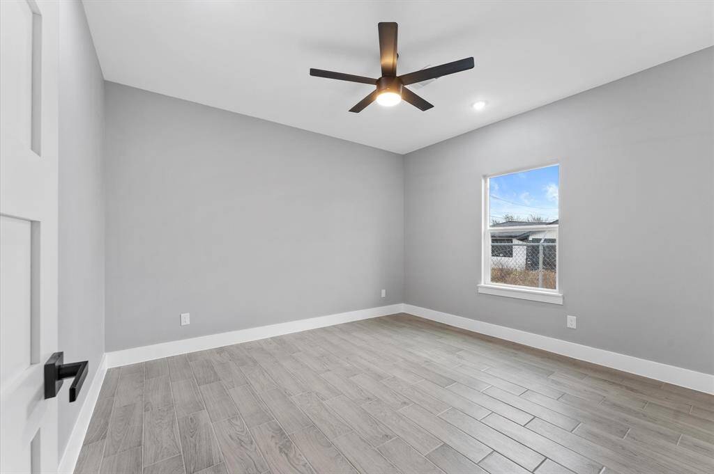 Spacious secondary bedroom. No carpet in this home.