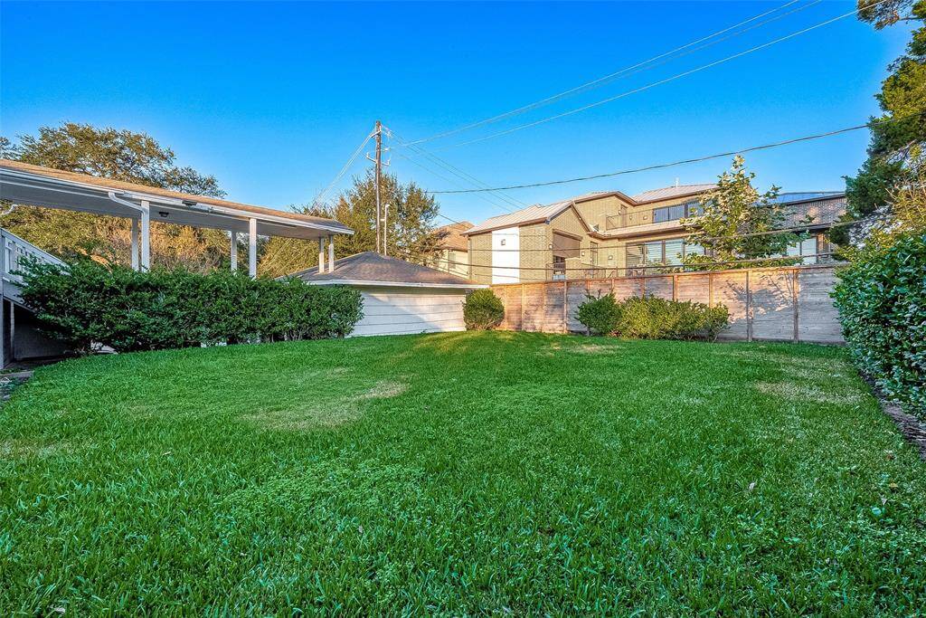 What a wonderful yard; so much space to run and play.