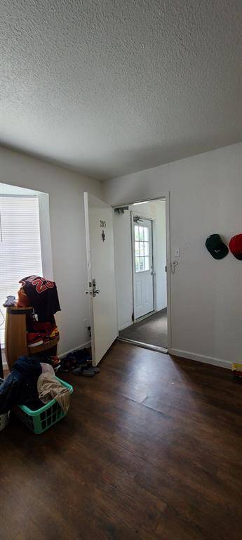 Apt 203  has a back door connect to another entrance to Clarewood Dr.
