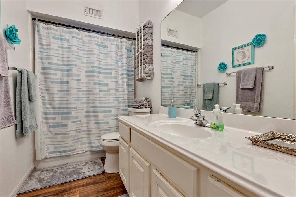 Full Bathroom room for guest and second bedroom down.