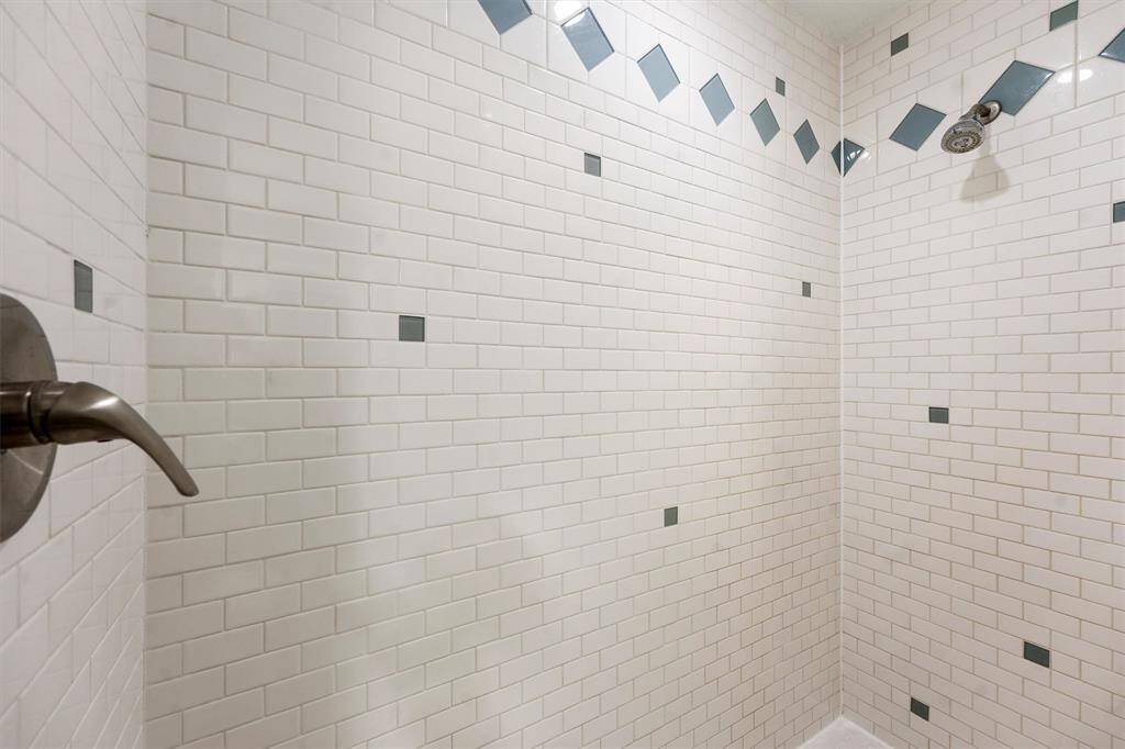 Walk in shower in guest bathroom