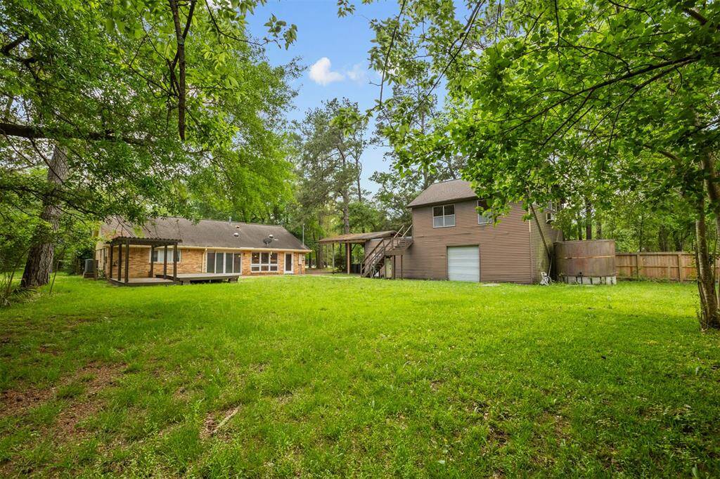 1/2 acre of the lot beside the home open for all kinds of potential.
