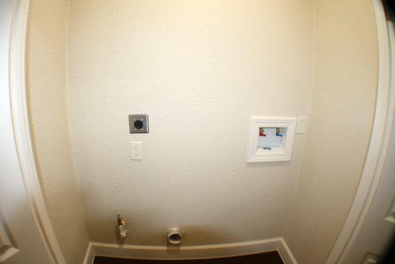 UTILITY CLOSET IN HALLWAY - GAS & ELEC. DRYER CONNECTIONS