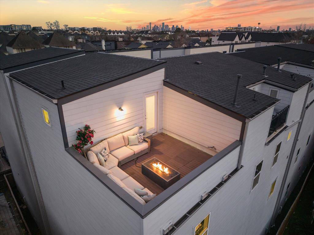 a 4th level patio with over 150+sqft, gas & electrical lines for convenience.