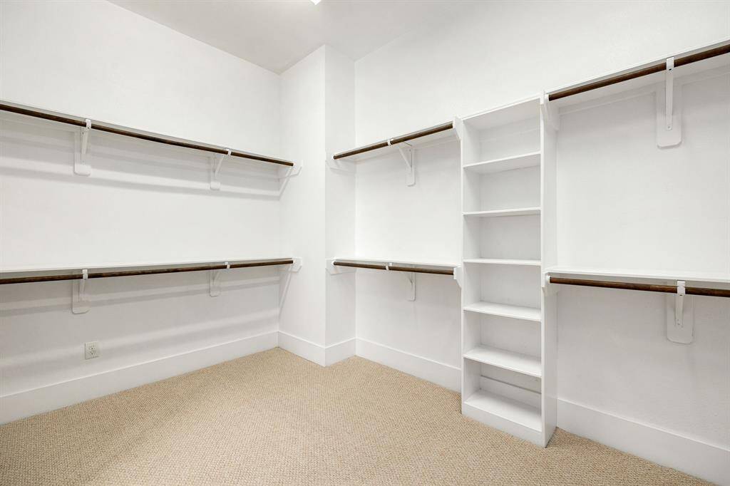 Spacious Primary Closet.