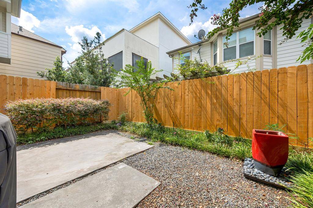 Take advantage of the rare outdoor patio. It’s the perfect place to relax or entertain, all with minimal upkeep.