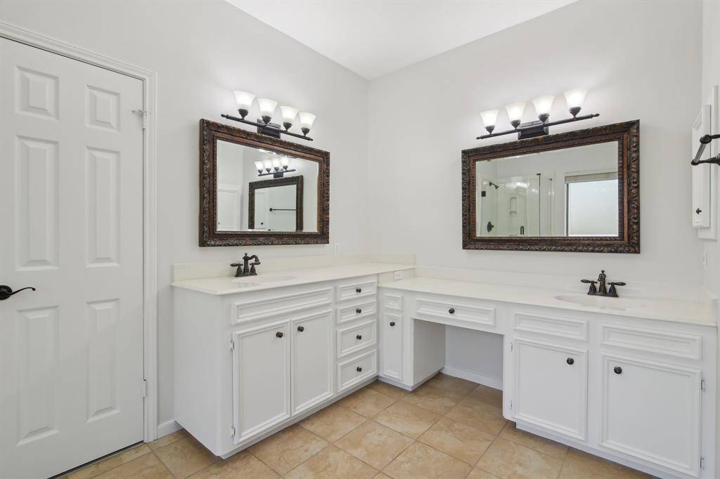 Primary bath.  Separate vanities.