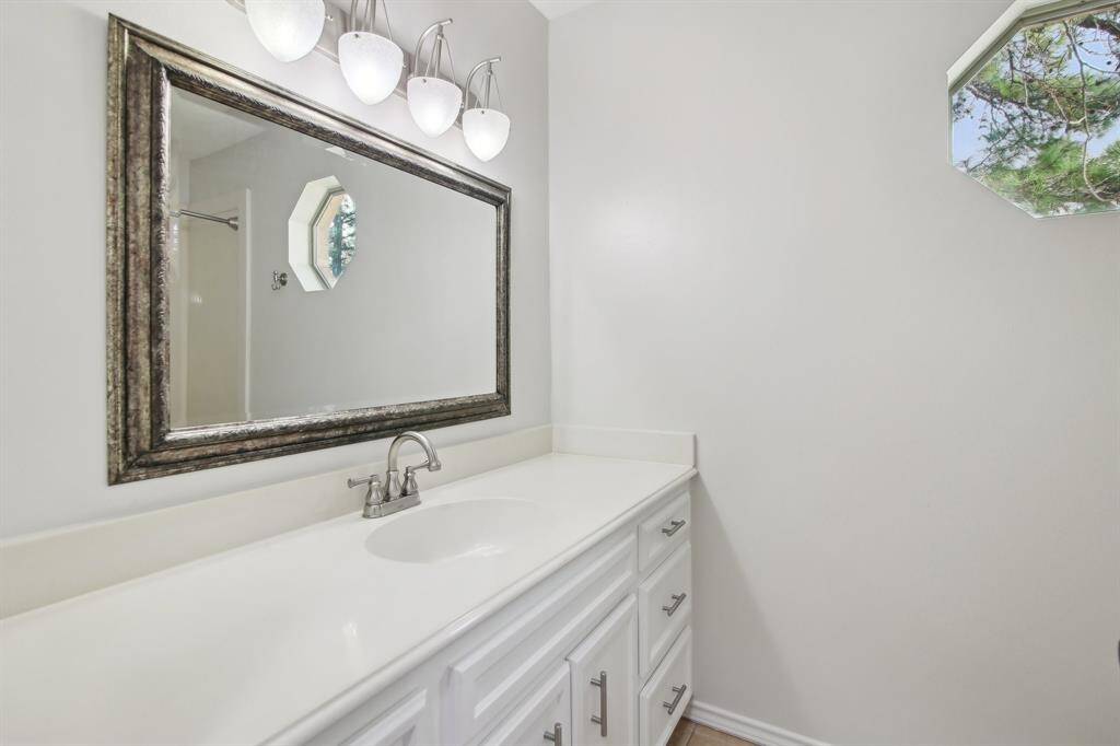 Upstairs vanity
