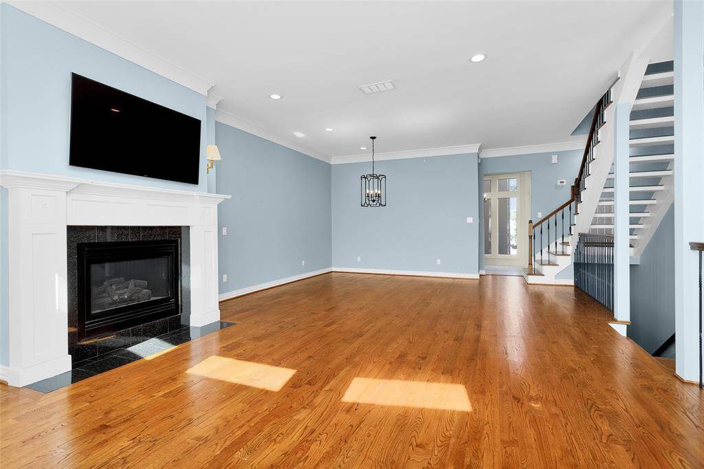Wood Floors throughout: All three Levels.