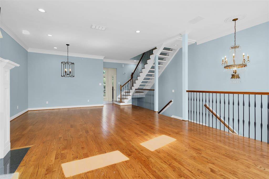 Den and Dining Room. Updated Interior Paint and Fixtures.