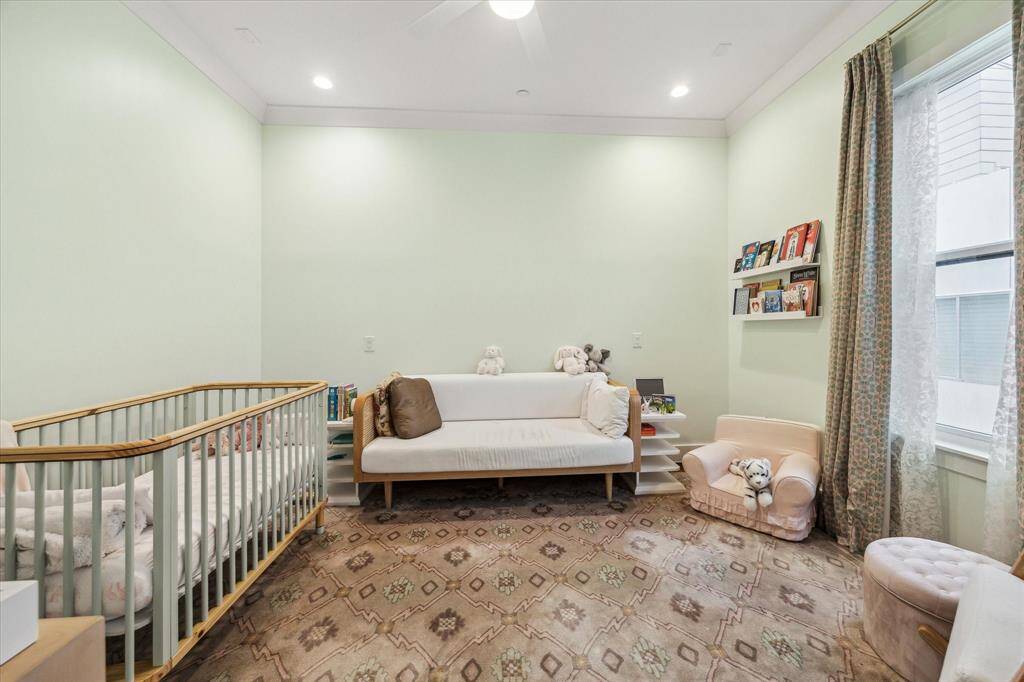 Secondary bedroom in the third floor is a great size