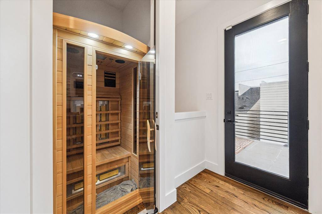 and the prepped elevator closet has a sauna that will stay!