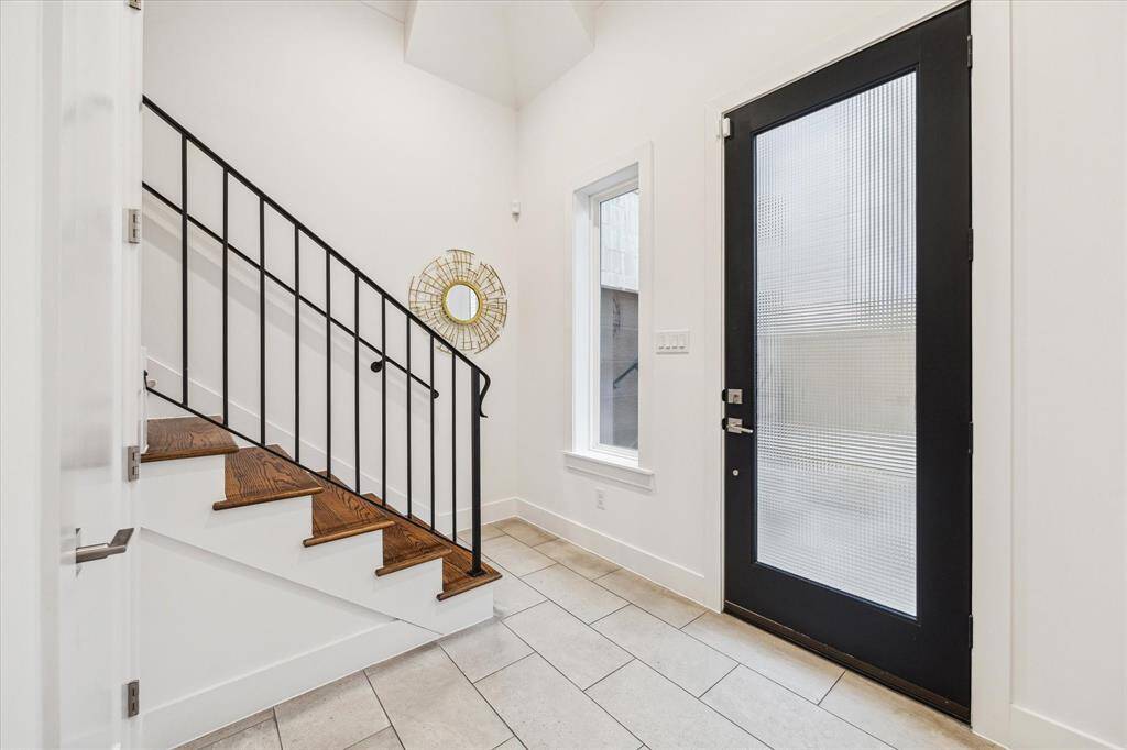 First floor has tile floors throughout