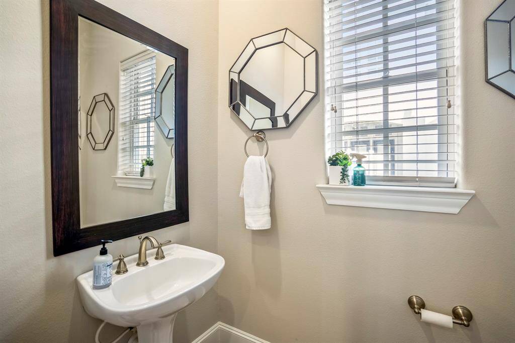 Half bath on second floor.
