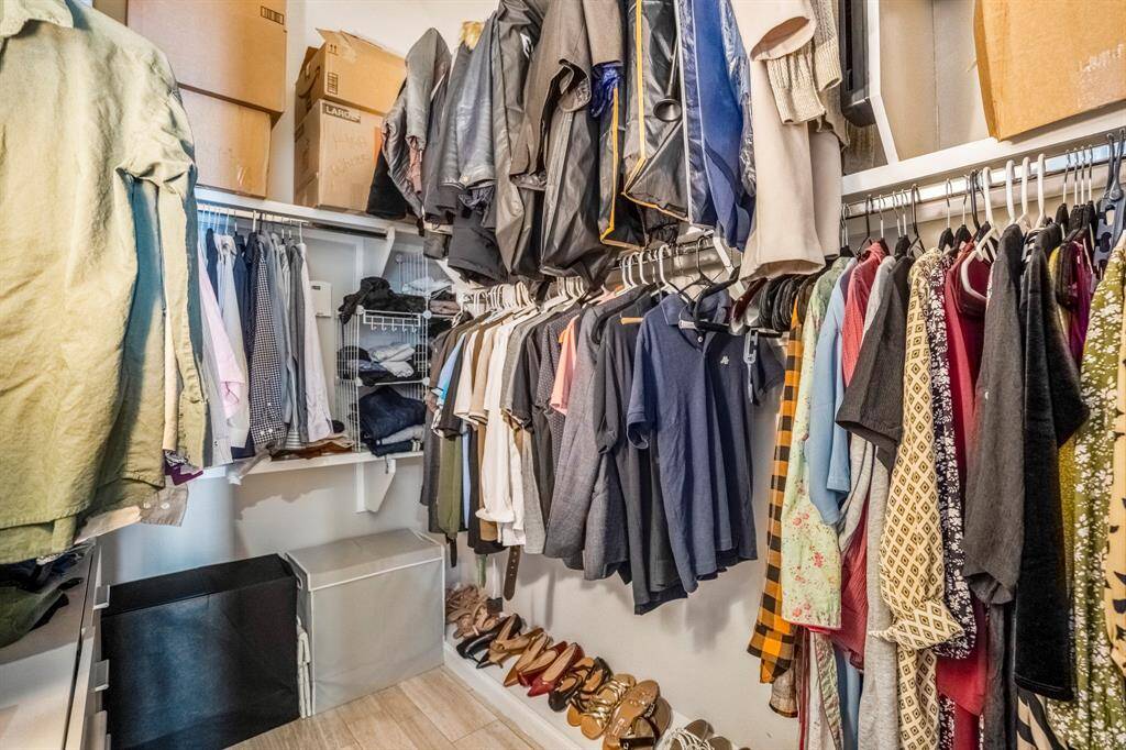 Walk-in master closet