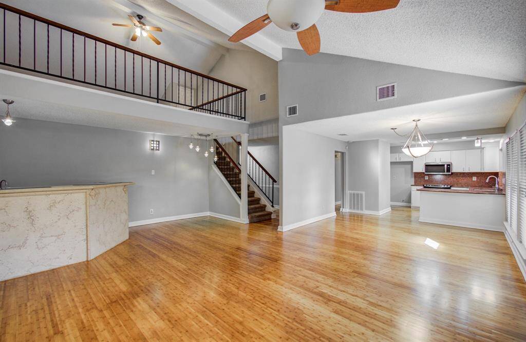 Shot of  Wet Bar and huge Loft