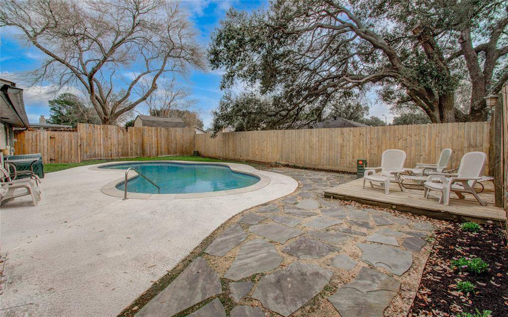 Pool view looking East