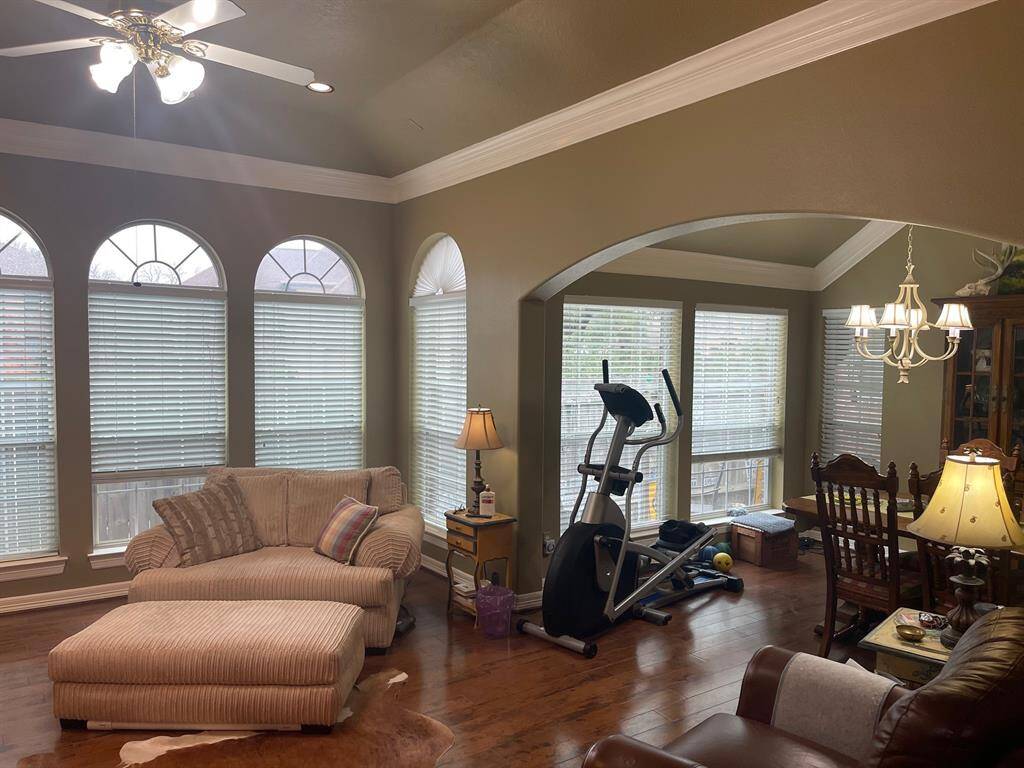 Rich engineered wood floors are immaculate and provide warmth and charm.