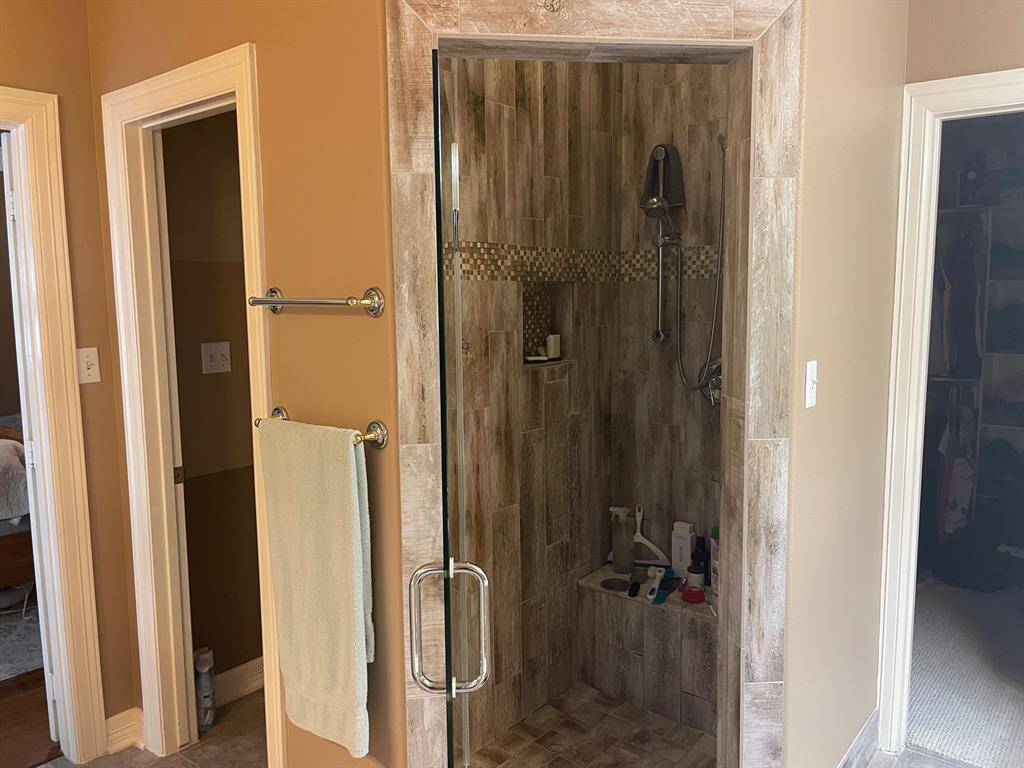 The current owners remodeled the Masterbath shower.