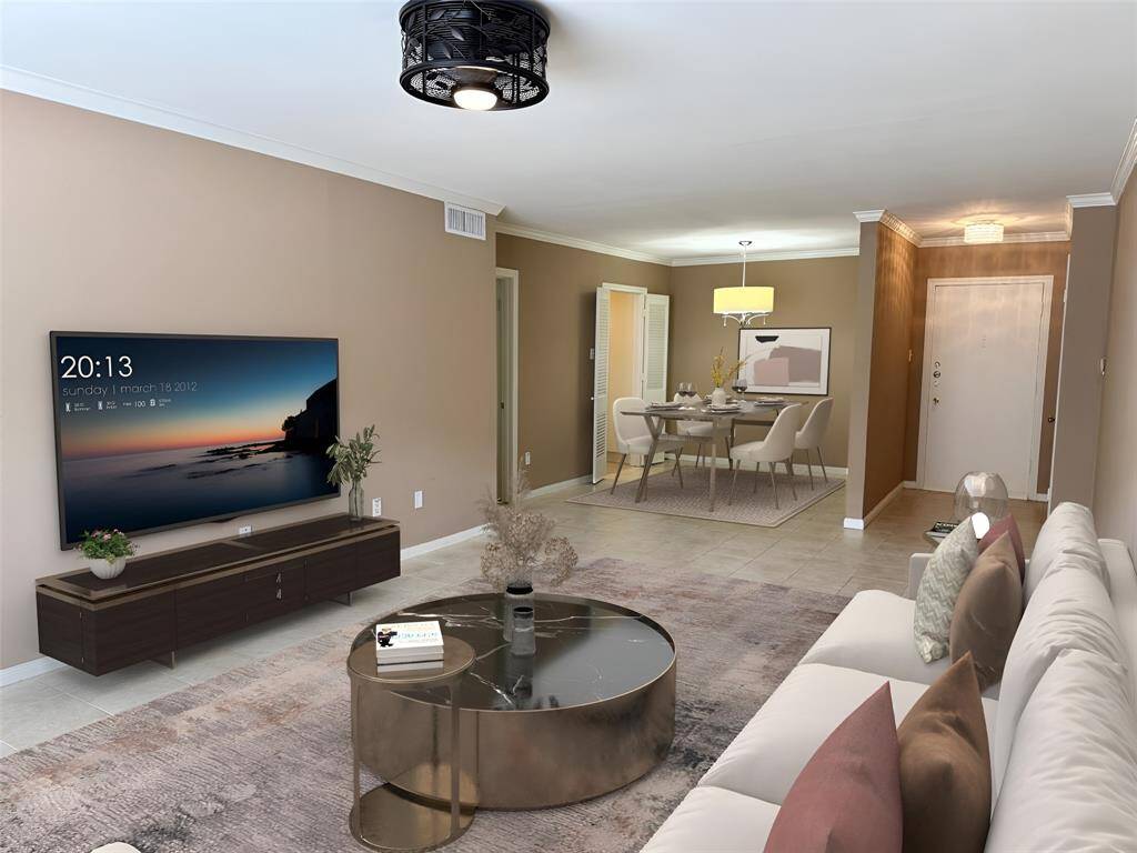 Living area - virtual staging