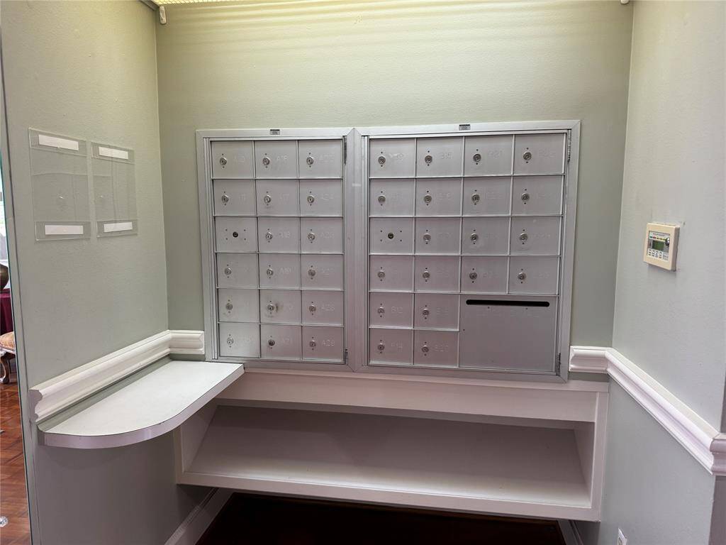 Mailboxes in lobby