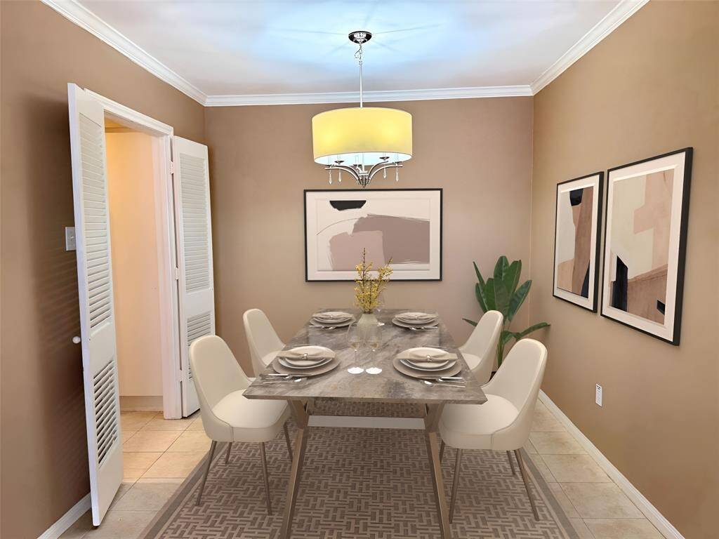 Dining area - virtual staging