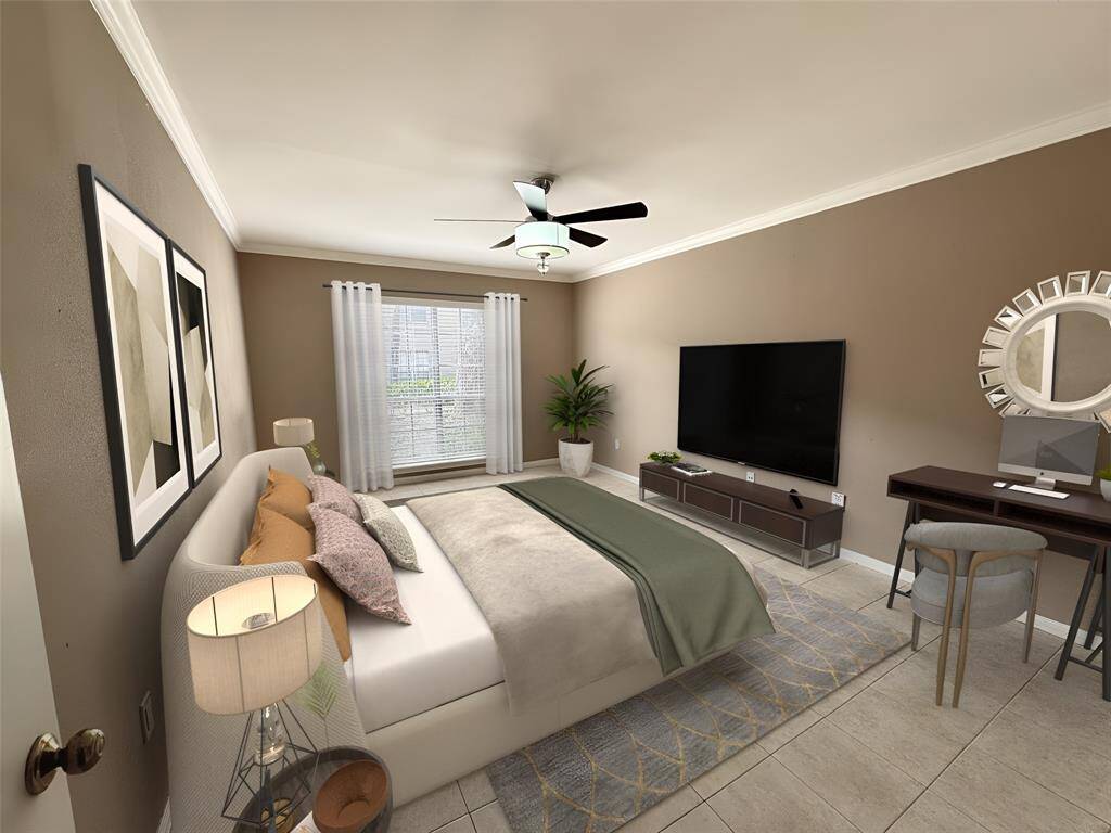 Primary bedroom - virtual staging