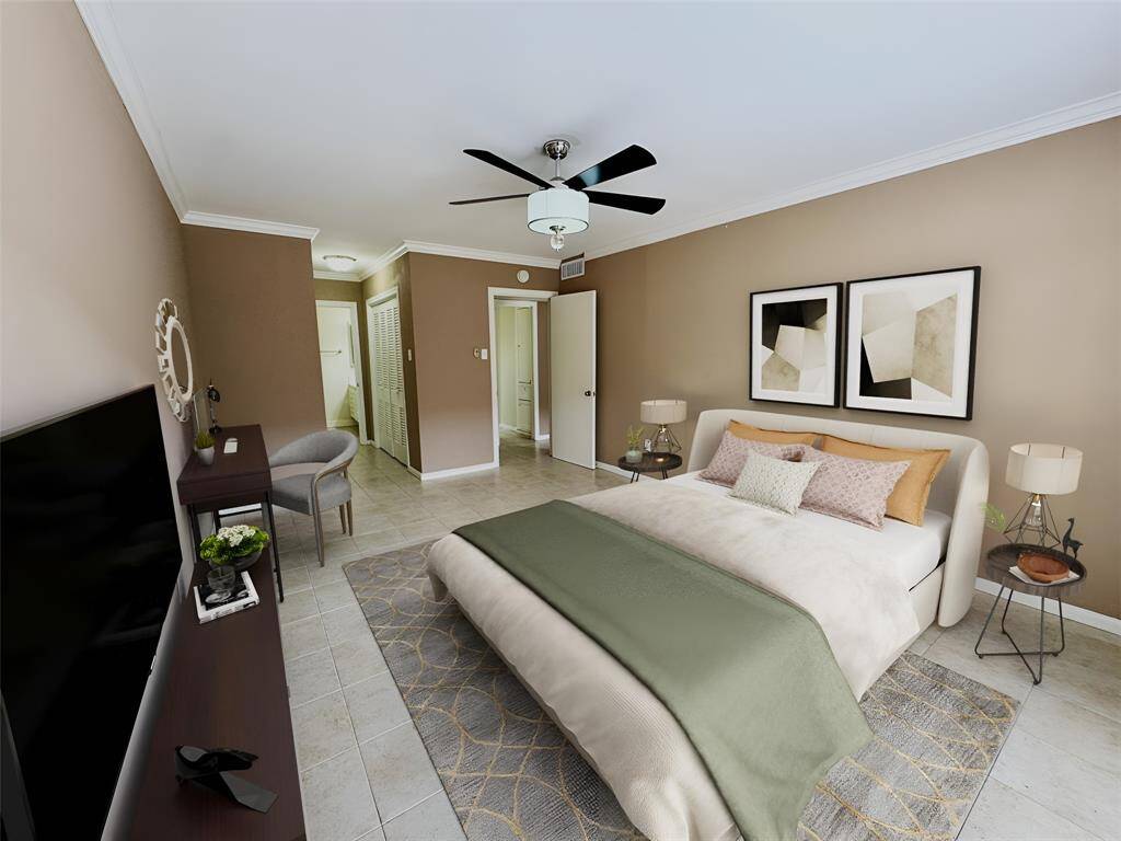 Primary bedroom - virtual staging