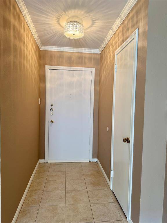 Entry hall with closet