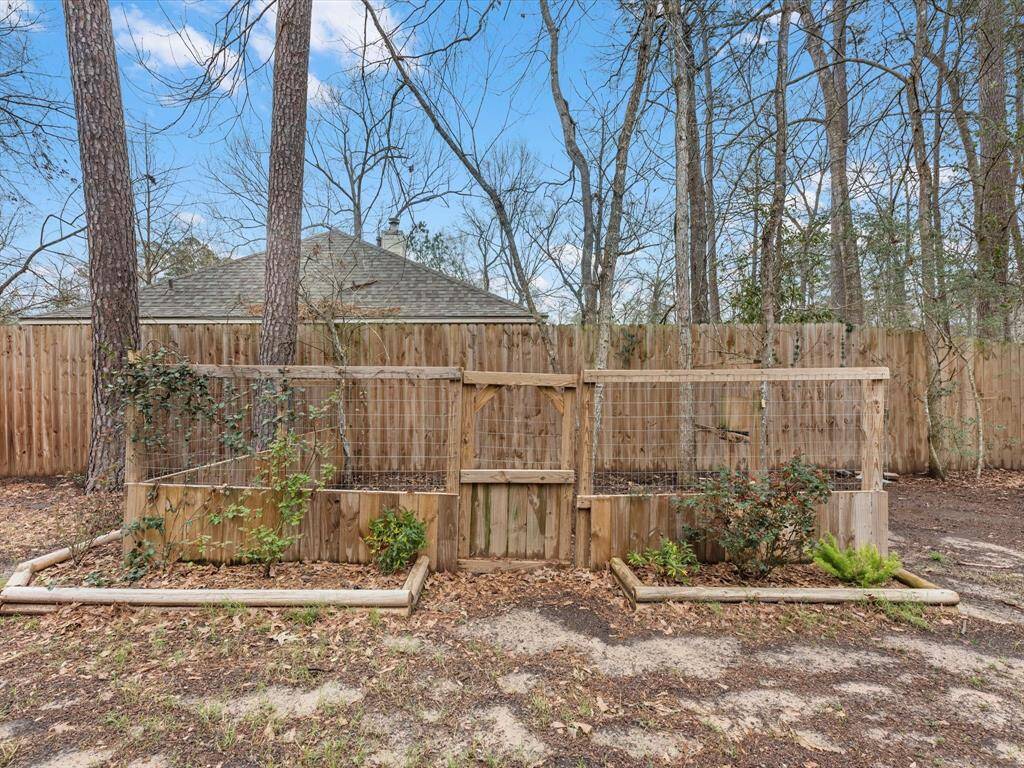 Fenced Area (formerly enclosing a Custom Chicken Coop)