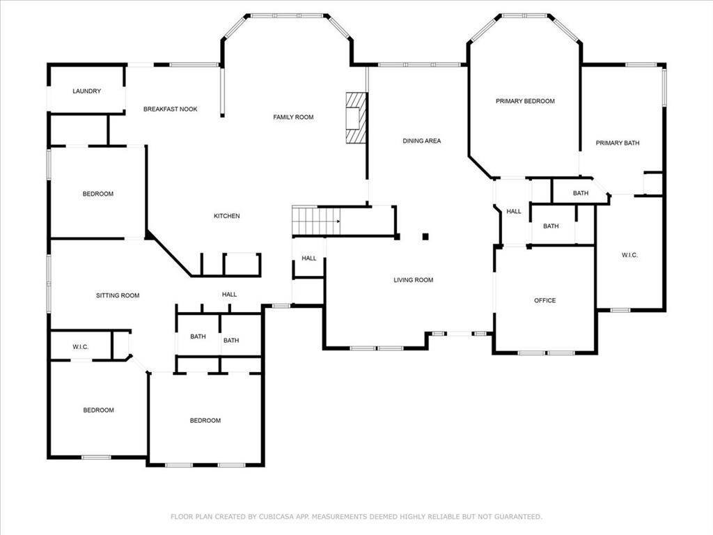 Floor plan of the 1st floor.