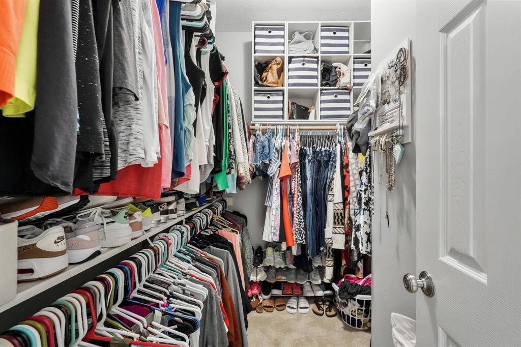 A large walk-in closet