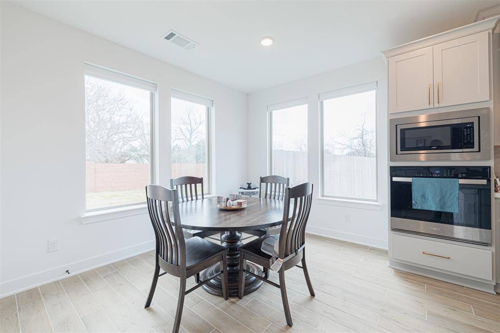 Breakfast room located off the kitchen.