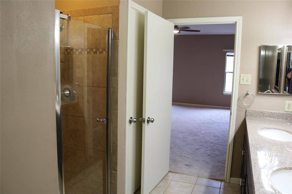 Standing Shower Primary Bedroom