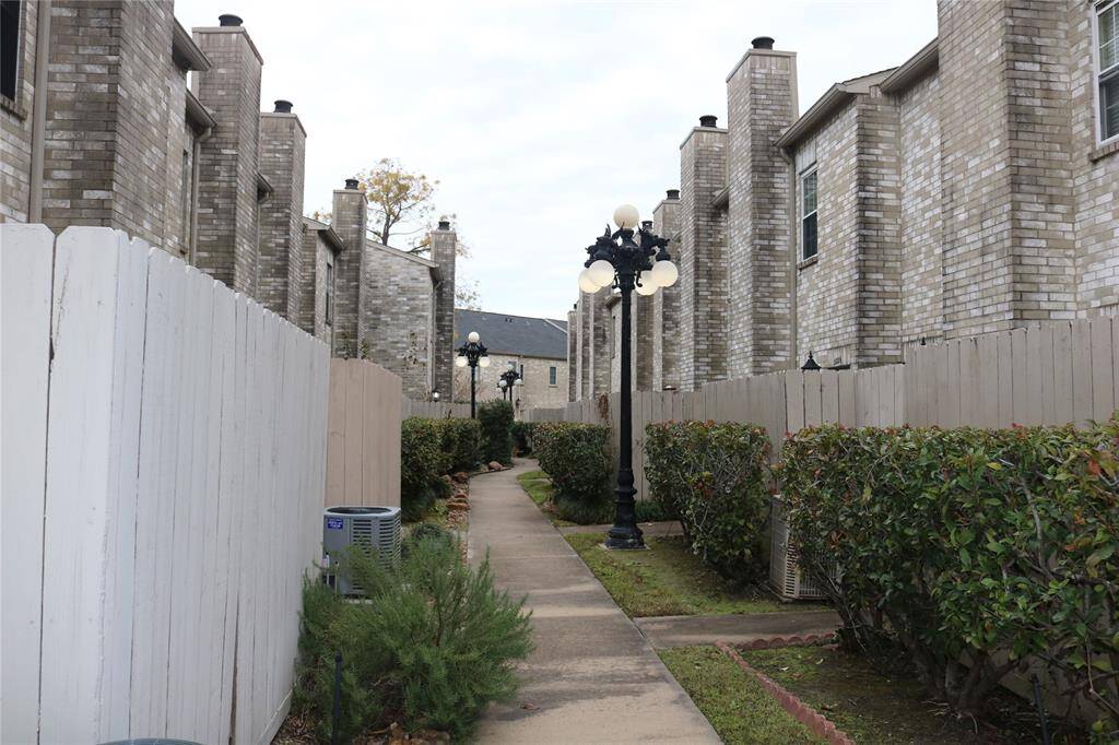 The Path from the Parking lot to the unit.