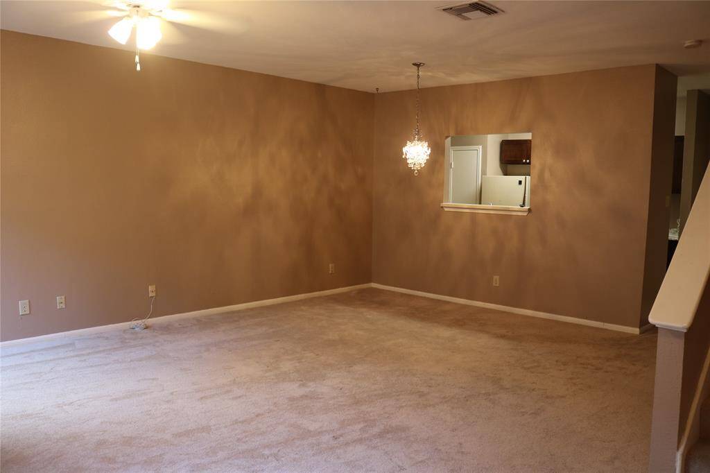 View of Living Dining Combo from Front Door