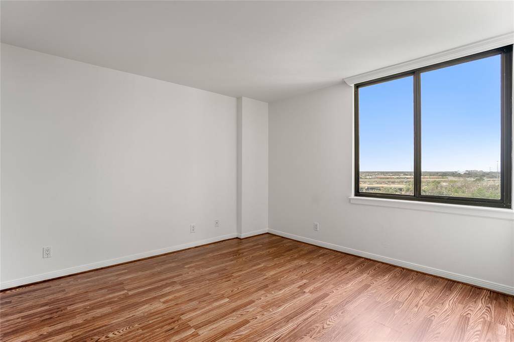 The primary bedroom...