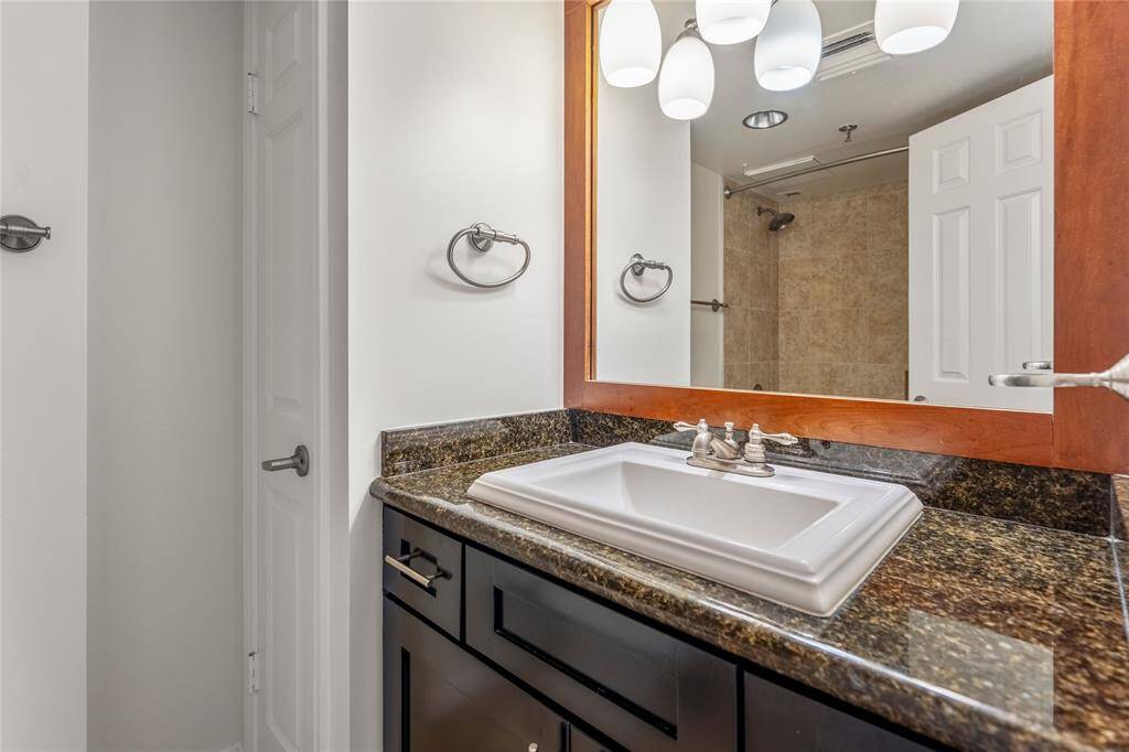 The primary bath room...