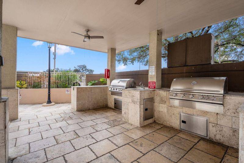 Outdoor facilities for cookouts.