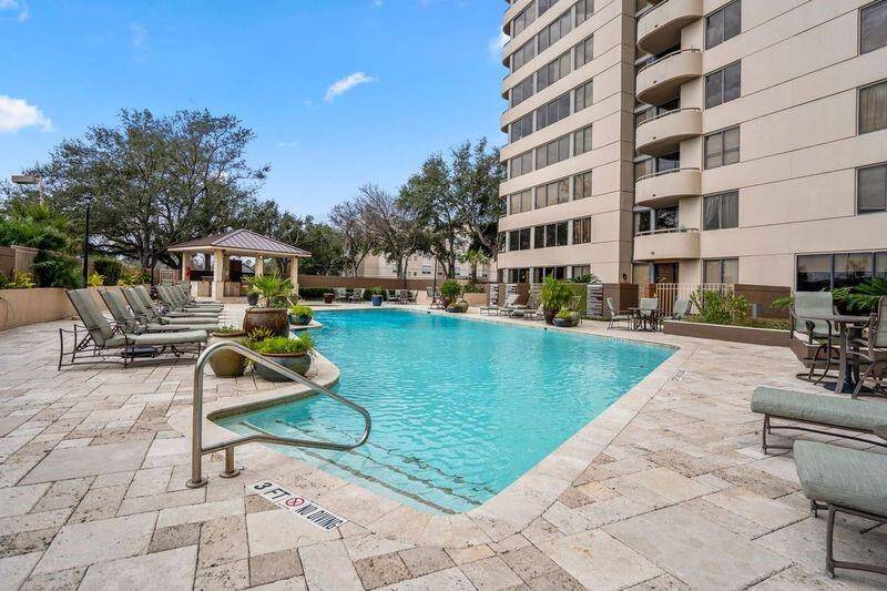 The large pool area...