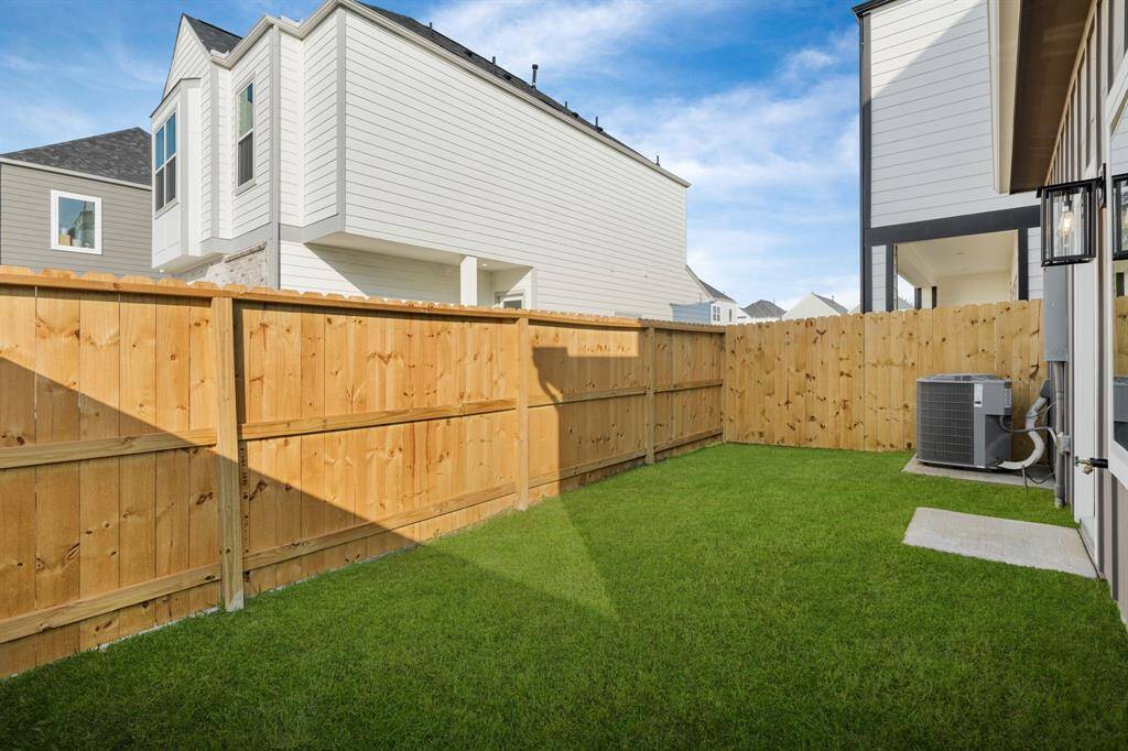 Spacious backyard