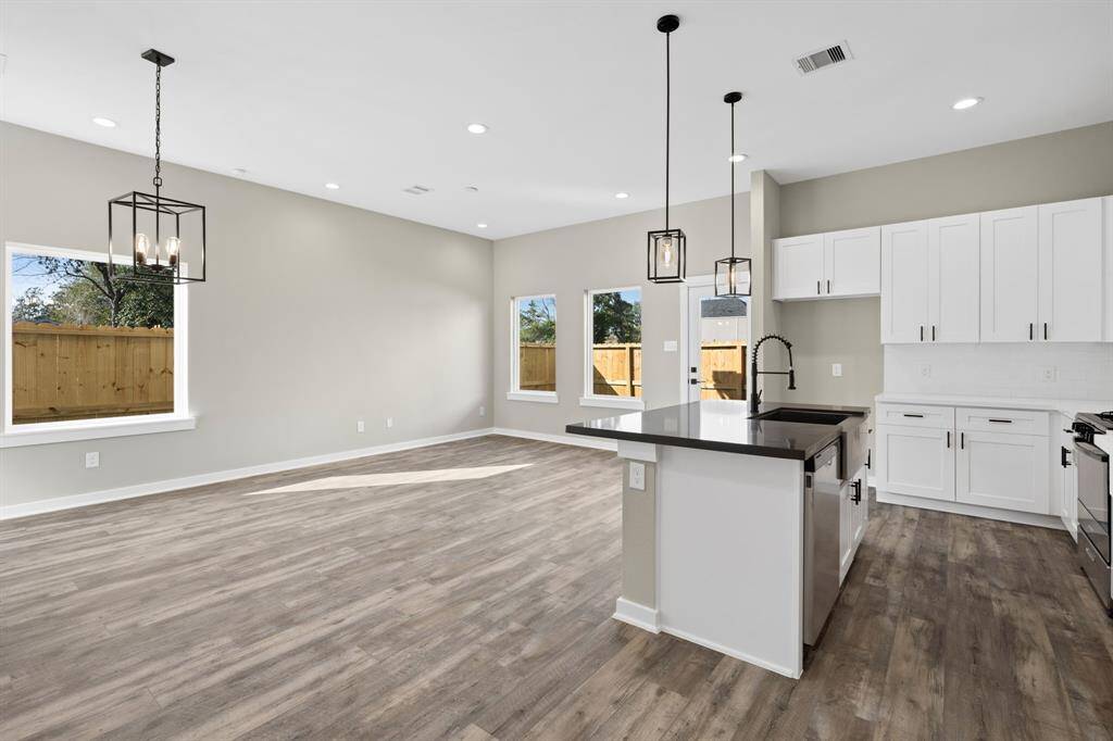 Open concept kitchen