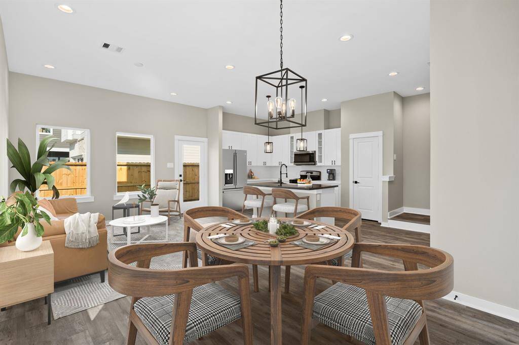 Dining room. Virtually staged