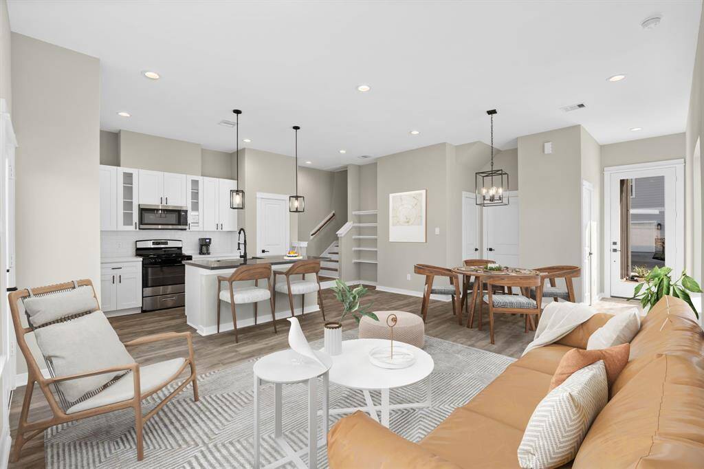 Living room. Virtually staged