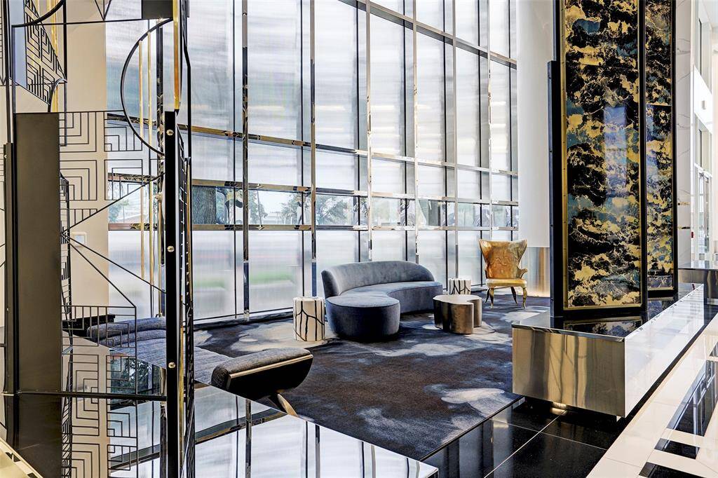Seating area just off the lobby.